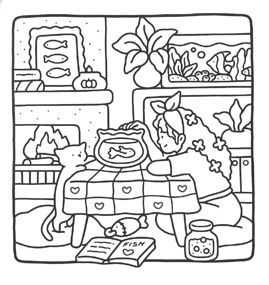 Mädchenmomente Ausmalbilder