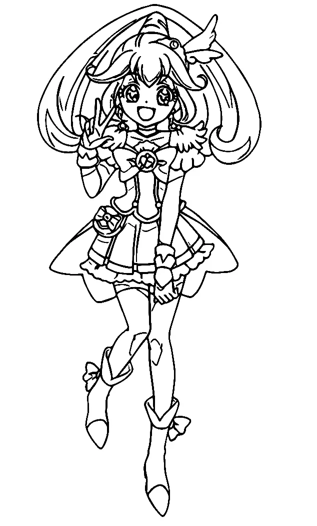 Glitter Force Para Colorear 13