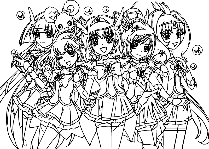 Glitter Force Para Colorear 19