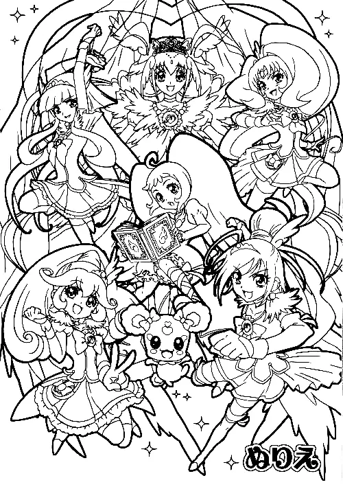 Glitter Force Para Colorear 27