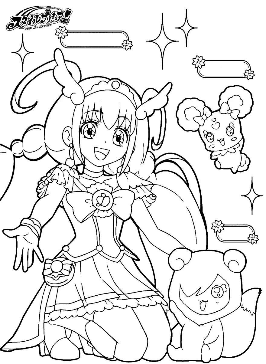 Glitter Force Para Colorear 41