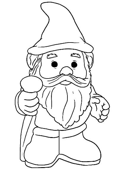 Desenhos de Gnomos Para Colorir 43