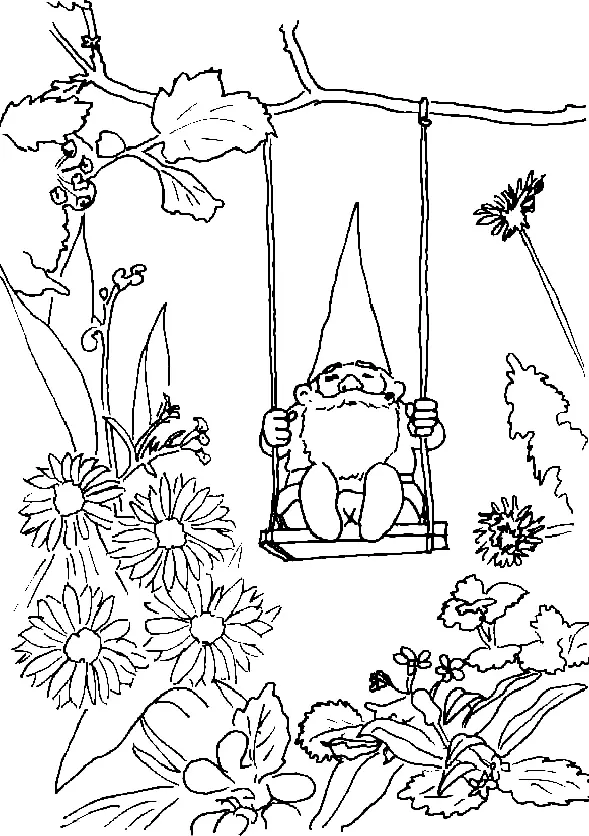 Desenhos de Gnomos Para Colorir 48