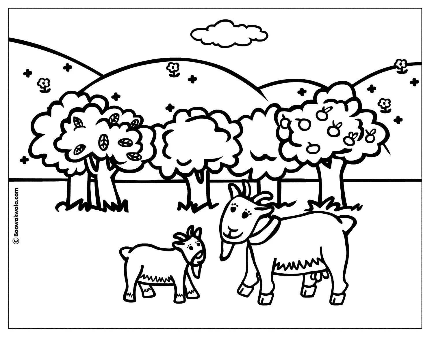 Cabras Para Colorear 14