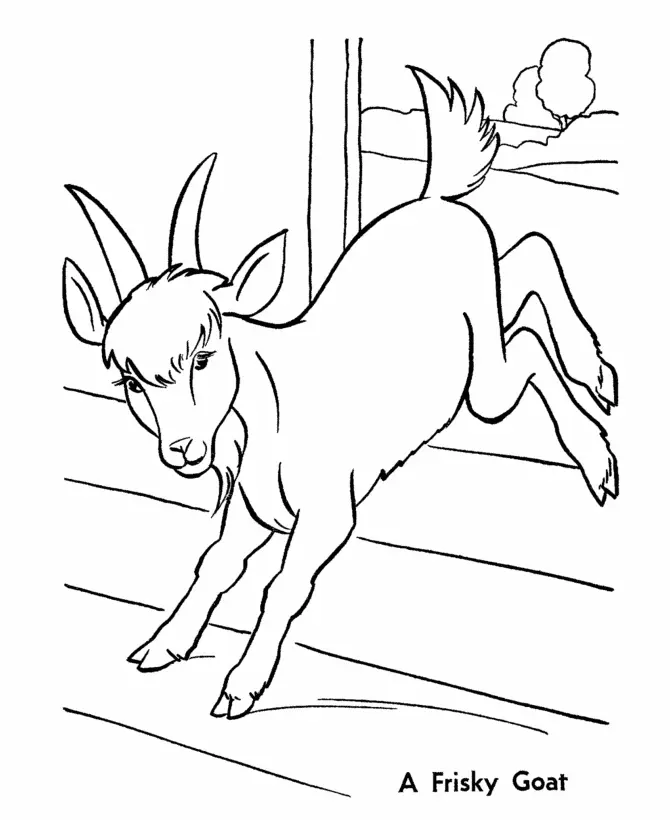 Cabras Para Colorear 33