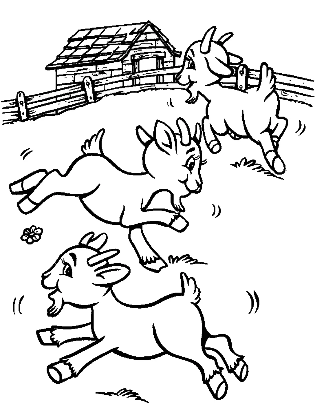 Cabras Para Colorear 4