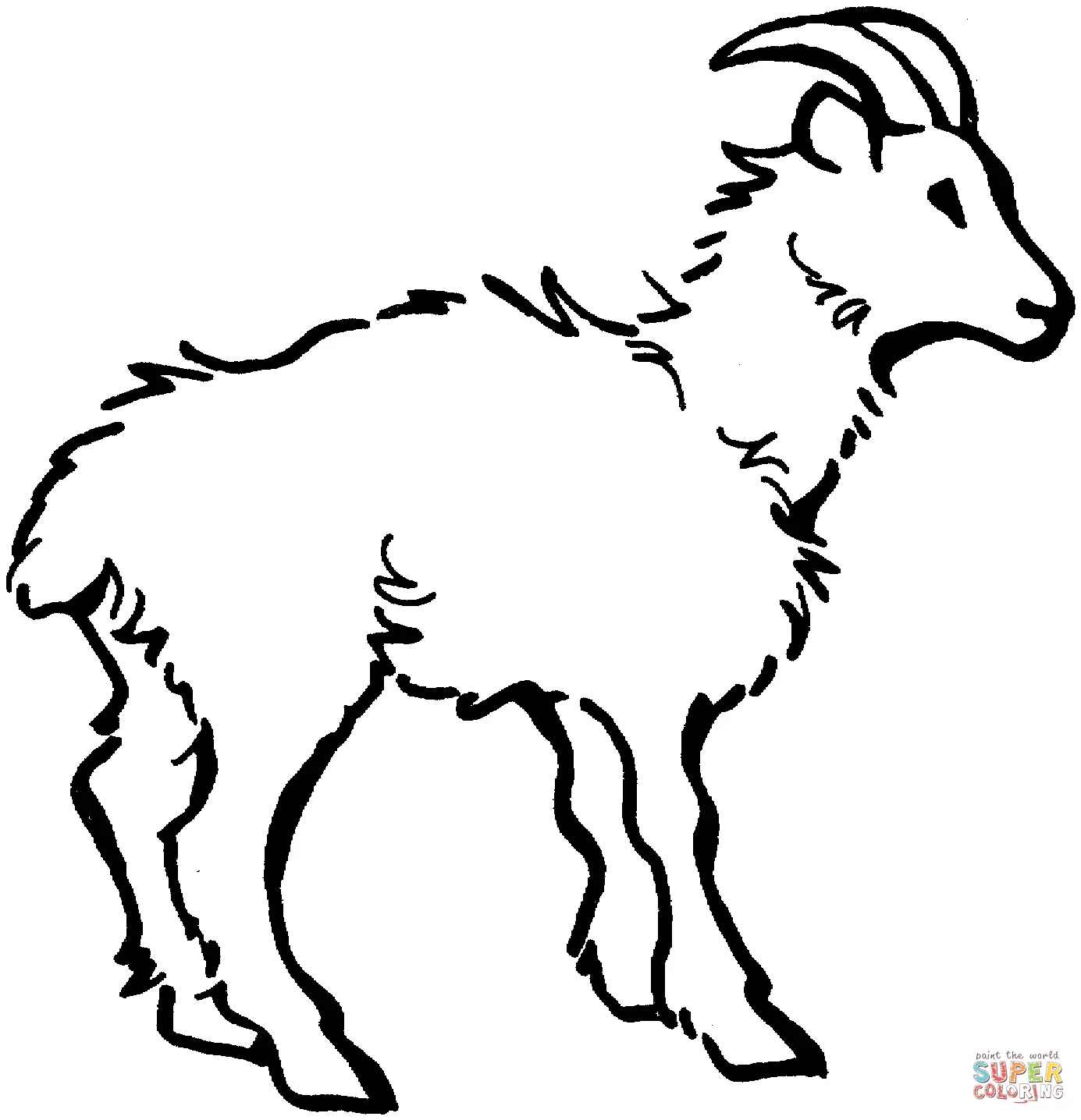 Cabras Para Colorear 9