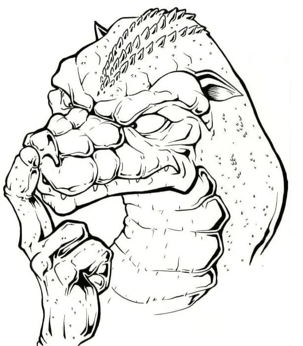 Godzilla Y Kong Para Colorear 26