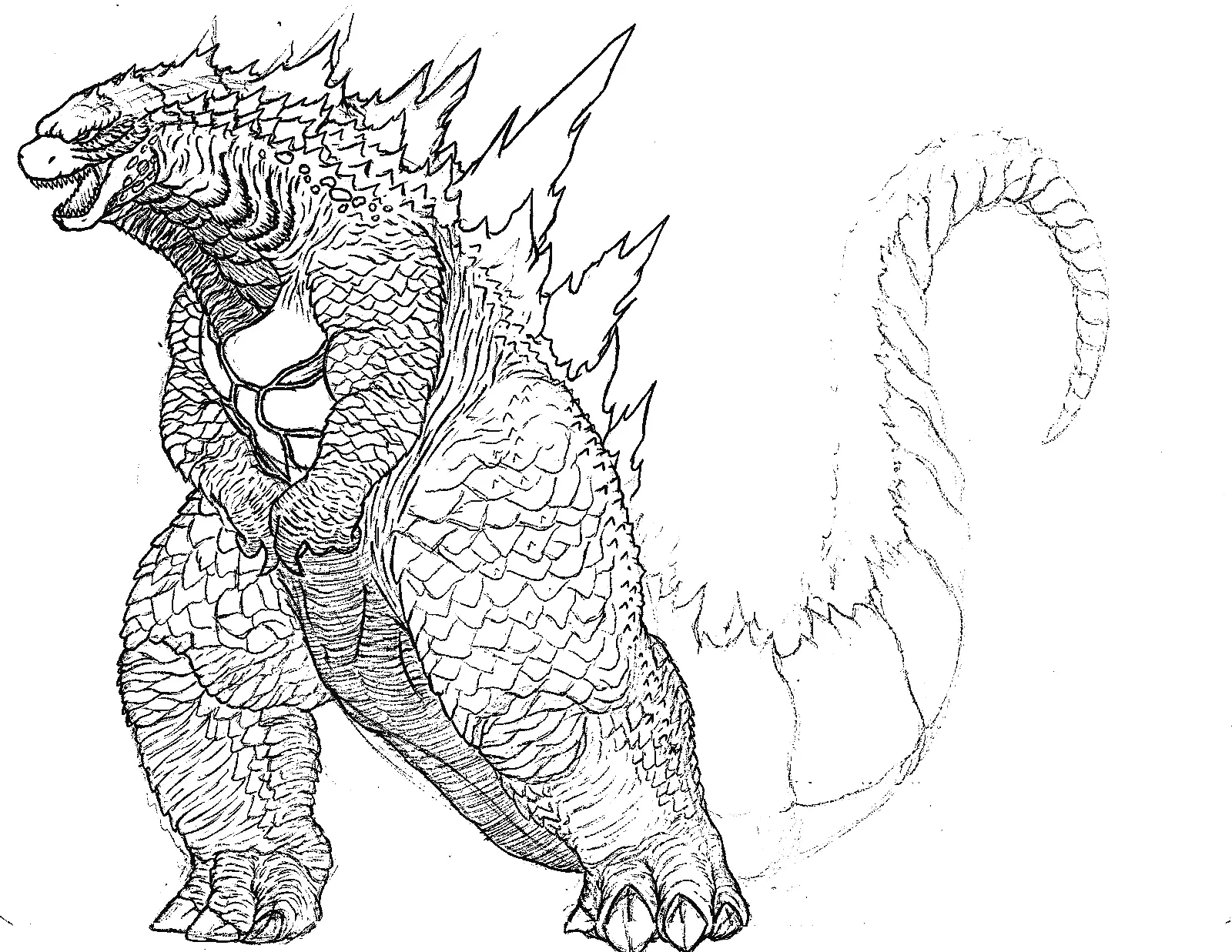 Godzilla Para Colorear 13