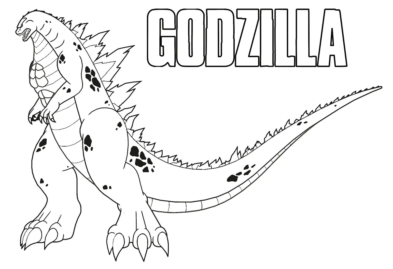 Godzilla Para Colorear 15