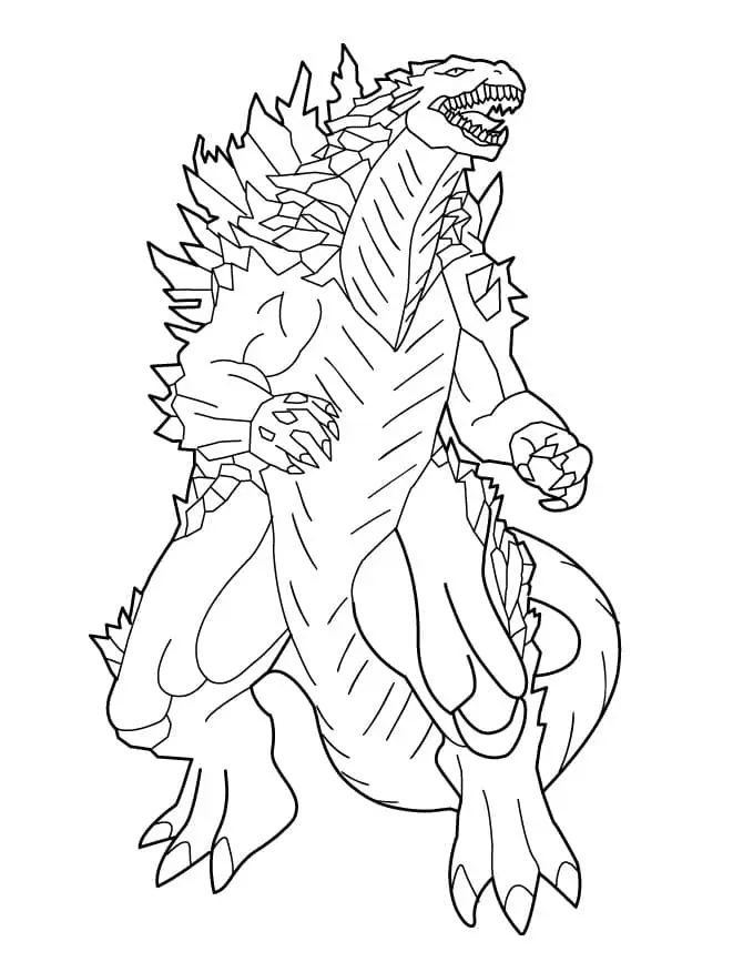 Godzilla Para Colorear 17
