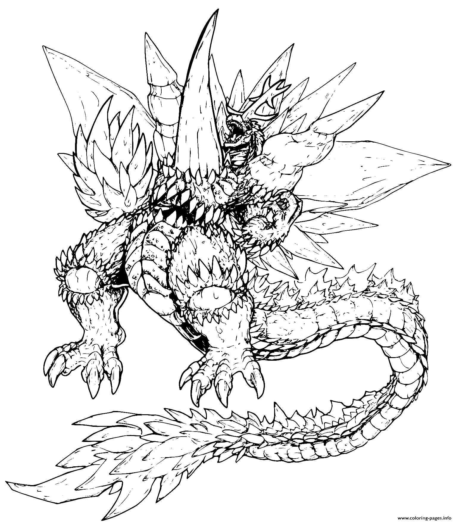 Godzilla Para Colorear 19