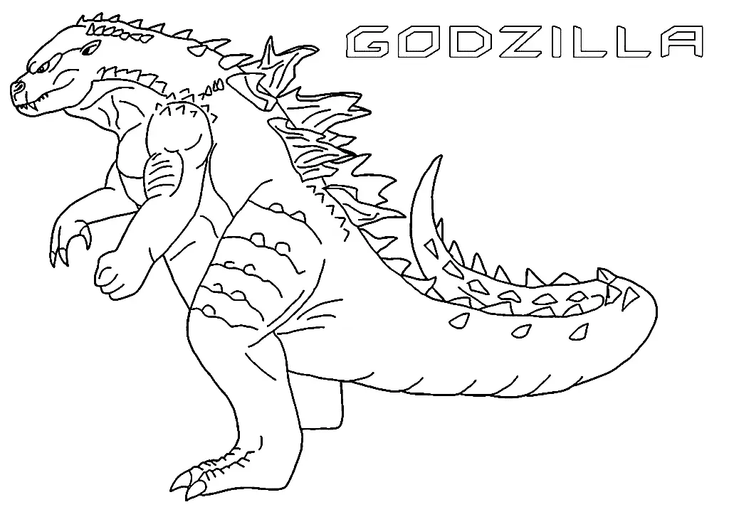 Godzilla Para Colorear 20