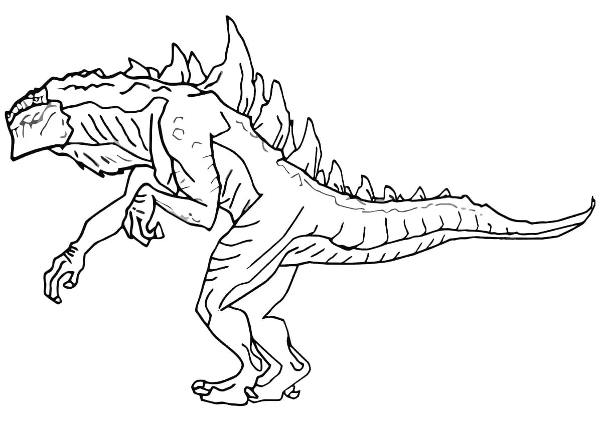 Godzilla Para Colorear 28