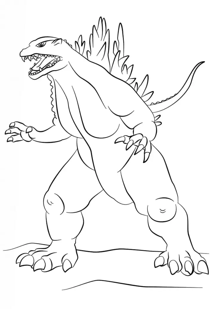 Godzilla Para Colorear 29