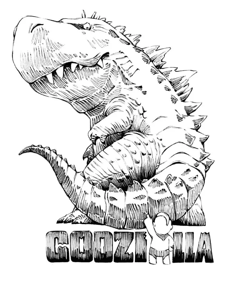 Godzilla Para Colorear 33