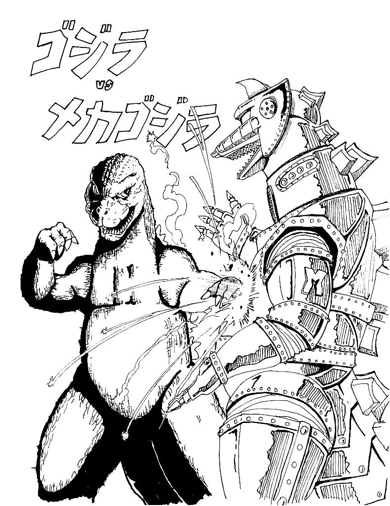 Godzilla Para Colorear 34