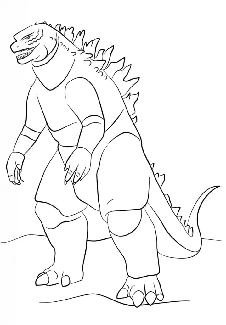 Godzilla Para Colorear 35