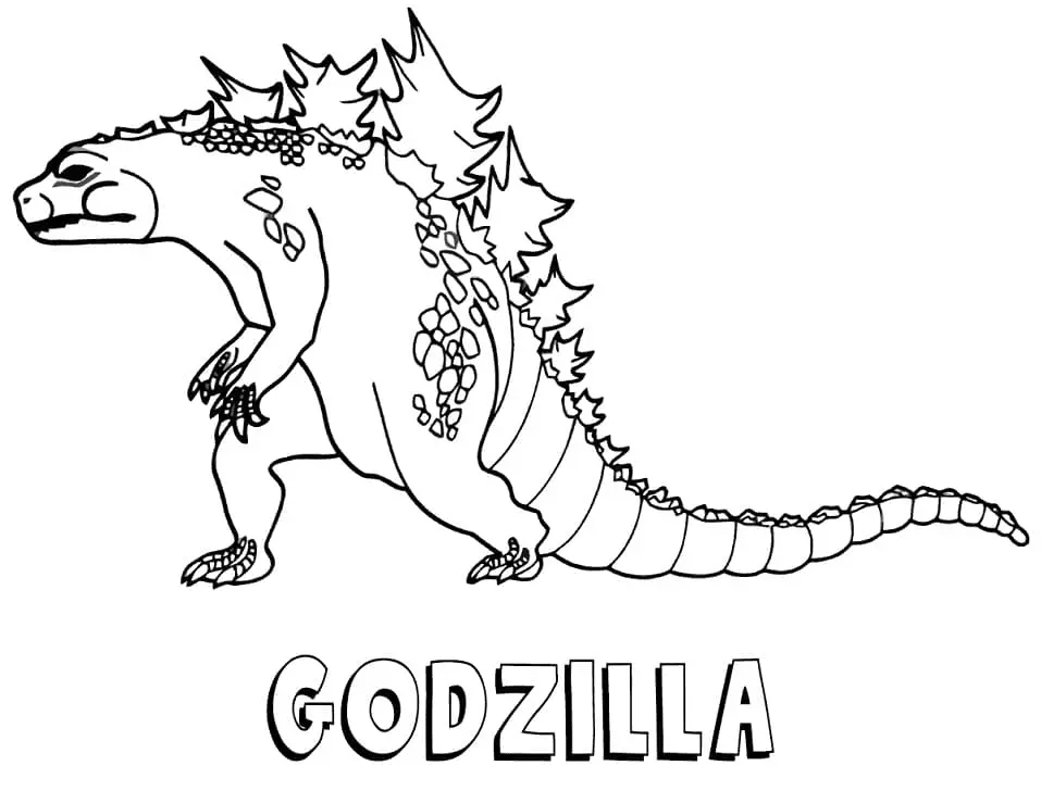 Godzilla Para Colorear 42