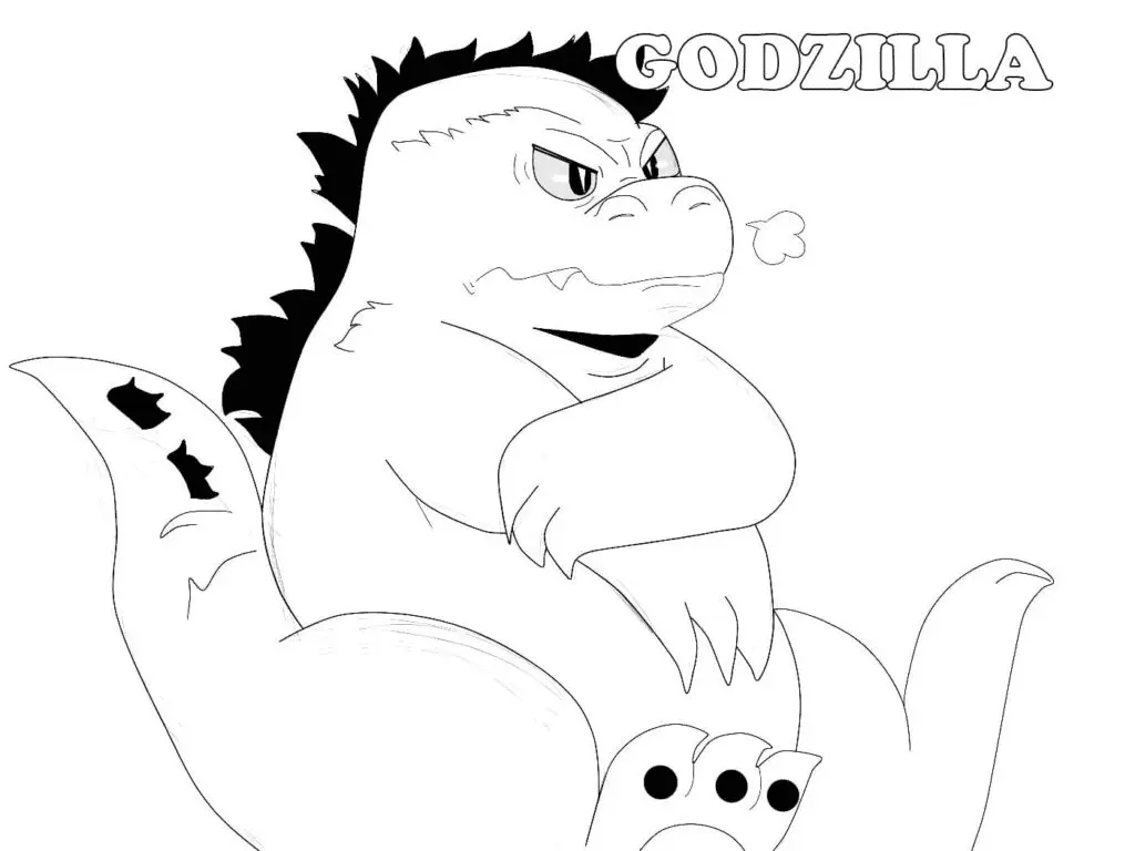 Godzilla Para Colorear 47