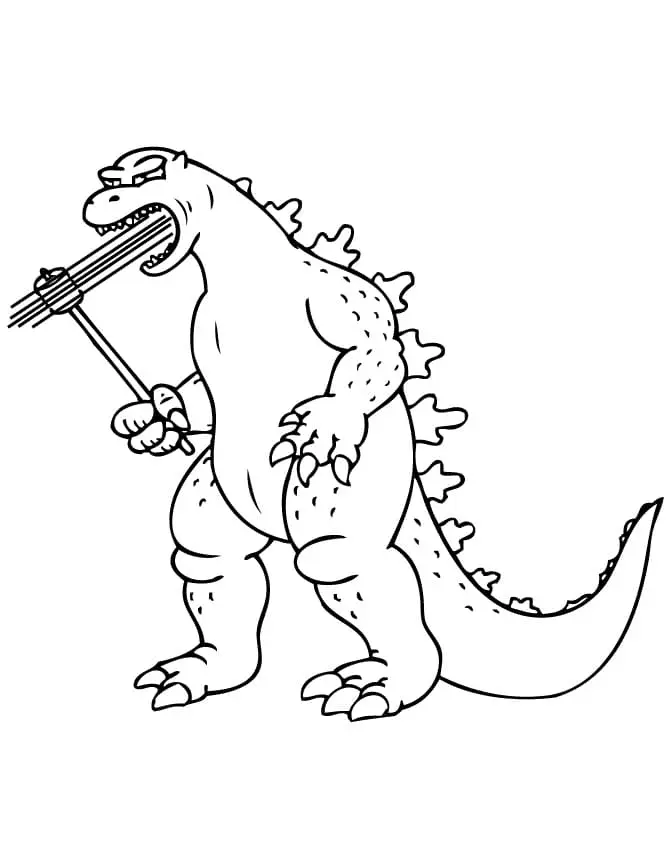Godzilla Para Colorear 57