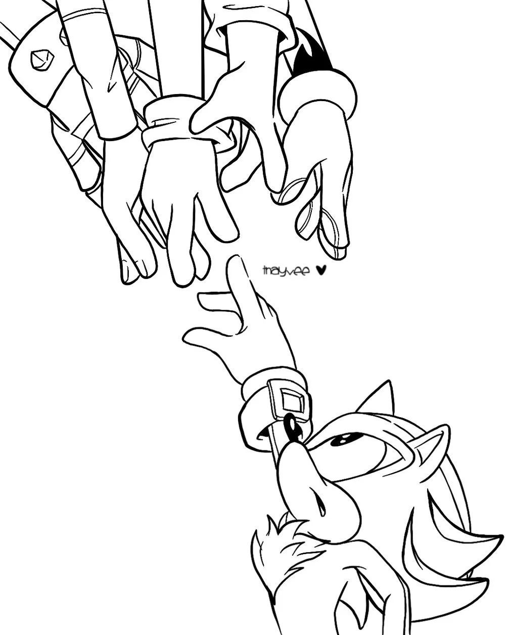 Golden Sonic Coloring Pages 15