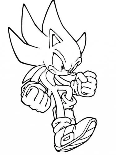 Golden Sonic Coloring Pages to - Golden Sonic Coloring Pages 3 1.webp