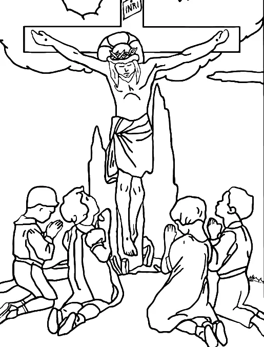 Desenhos de Sexta-Feira Santa desenhos Para Colorir 4