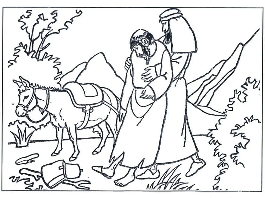 Buen Samaritano Para Colorear 51