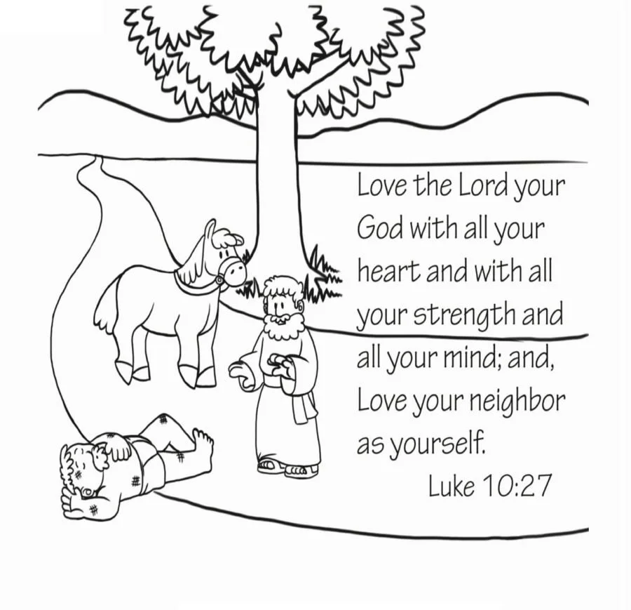 Desenhos de Bom Samaritano Para Colorir 52