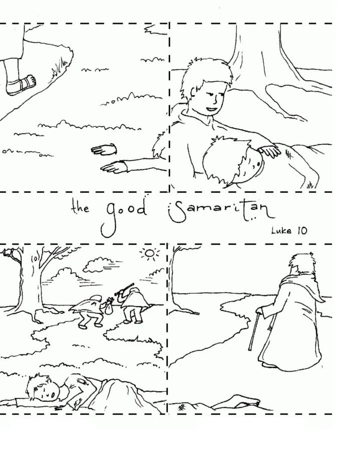 Buen Samaritano Para Colorear 62