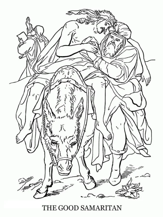 Desenhos de Bom Samaritano Para Colorir 64