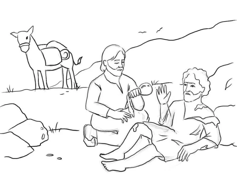 Good Samaritan Coloring Pages 9