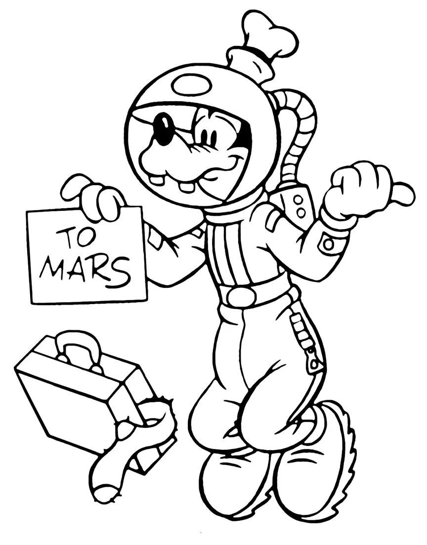 Goofy Para Colorear 76