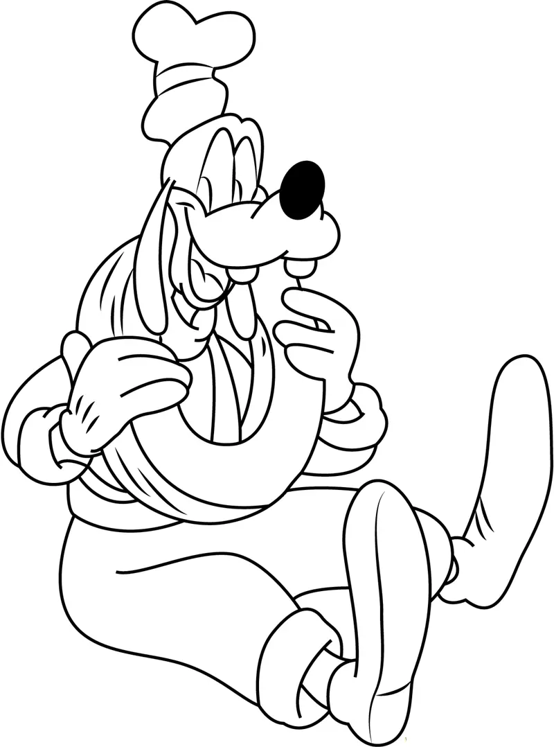 Desenhos de Pateta Para Colorir 88