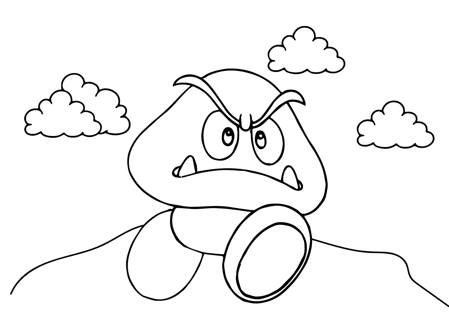 Goomba Coloring Pages 3