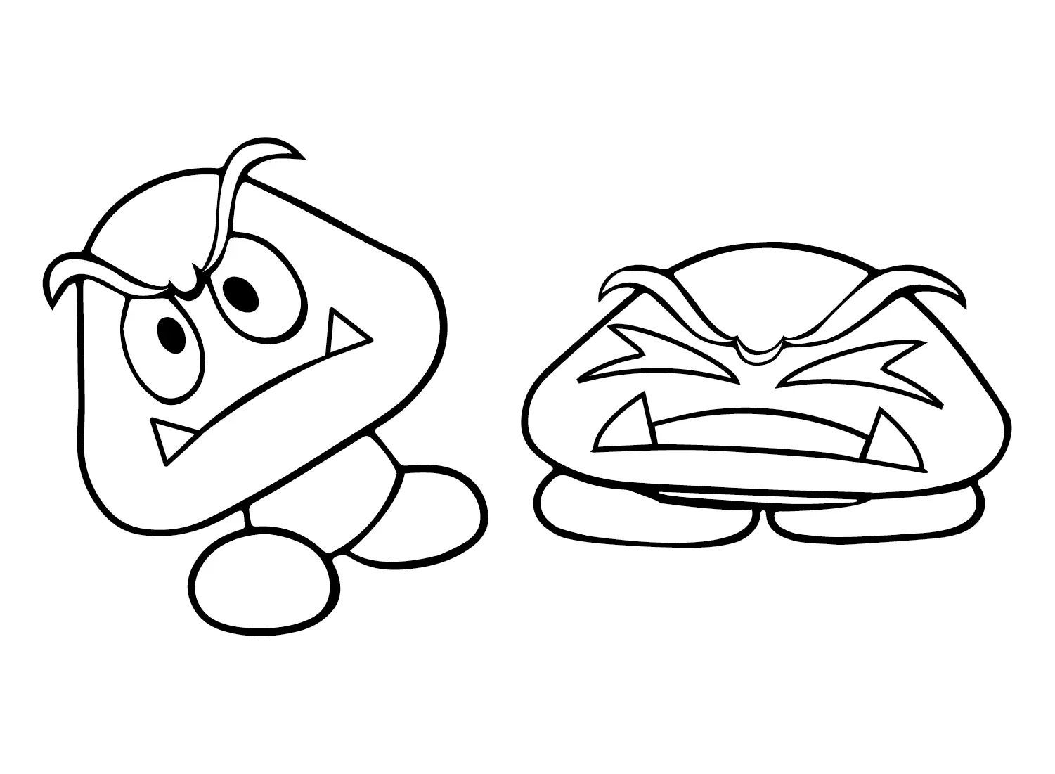 Goomba Coloring Pages 9