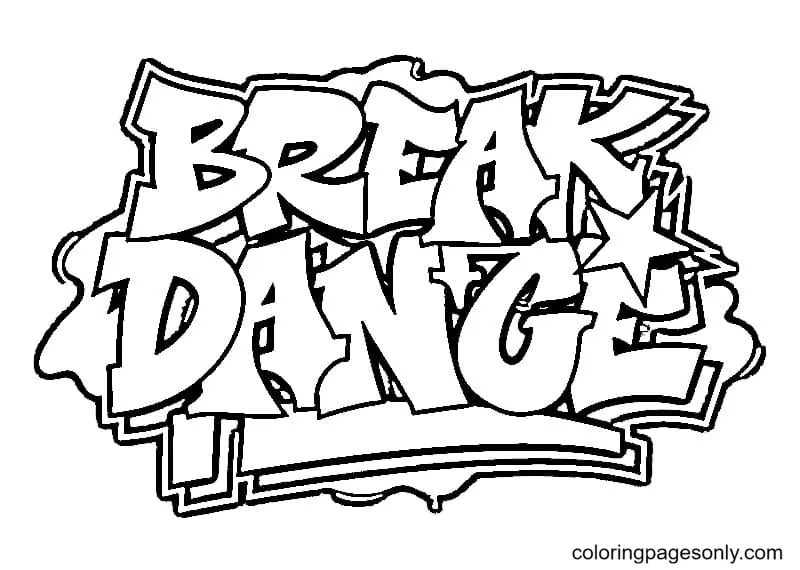 Graffiti Ausmalbilder 13