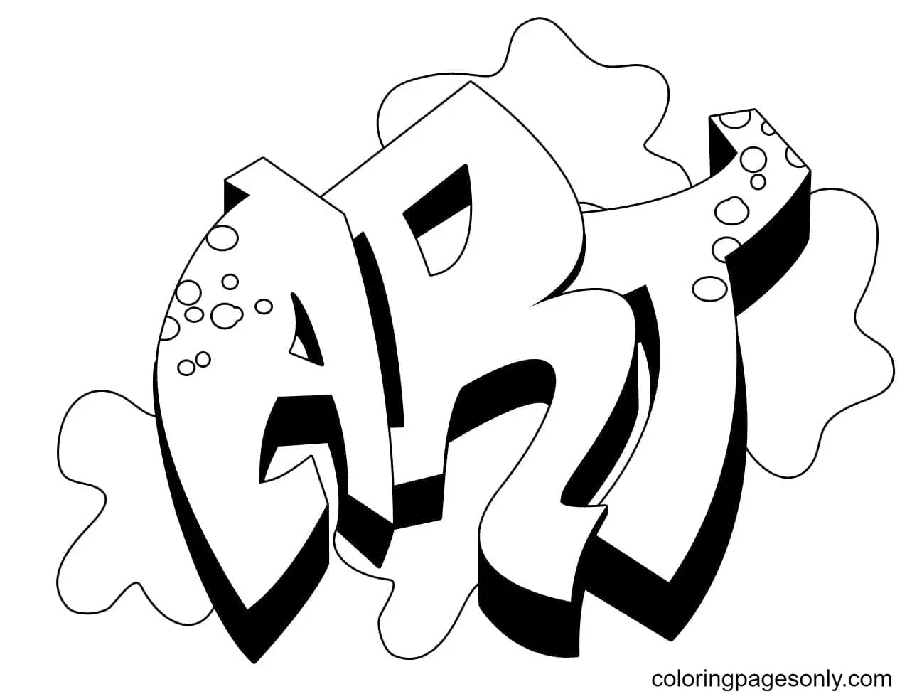 Graffiti Ausmalbilder 19