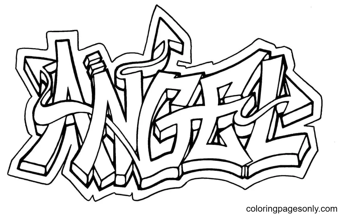 Graffiti Ausmalbilder 2