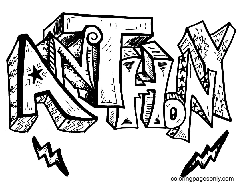 Graffiti Coloring Pages 24
