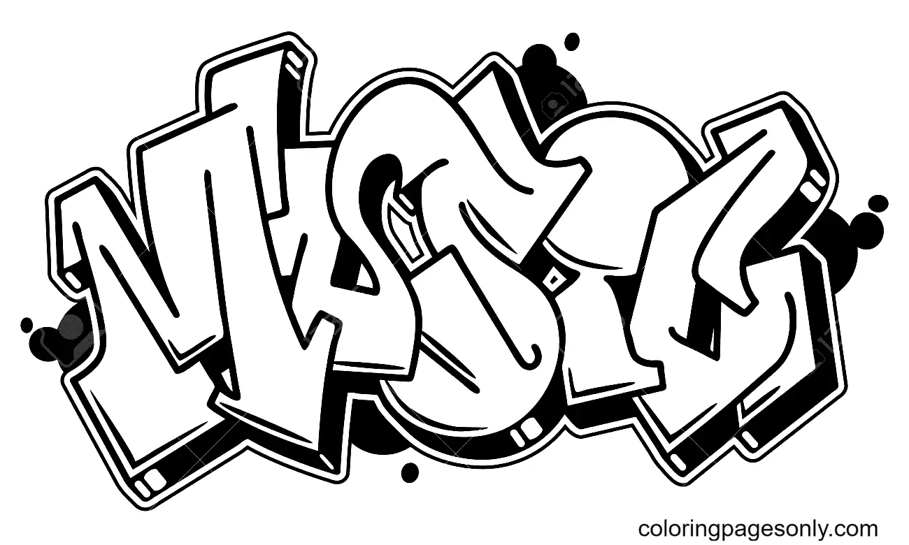Graffiti Ausmalbilder 25