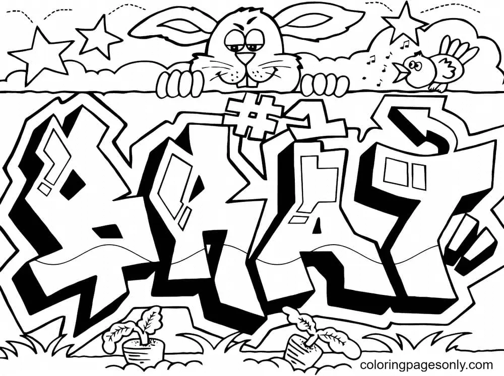 Graffiti Ausmalbilder 28