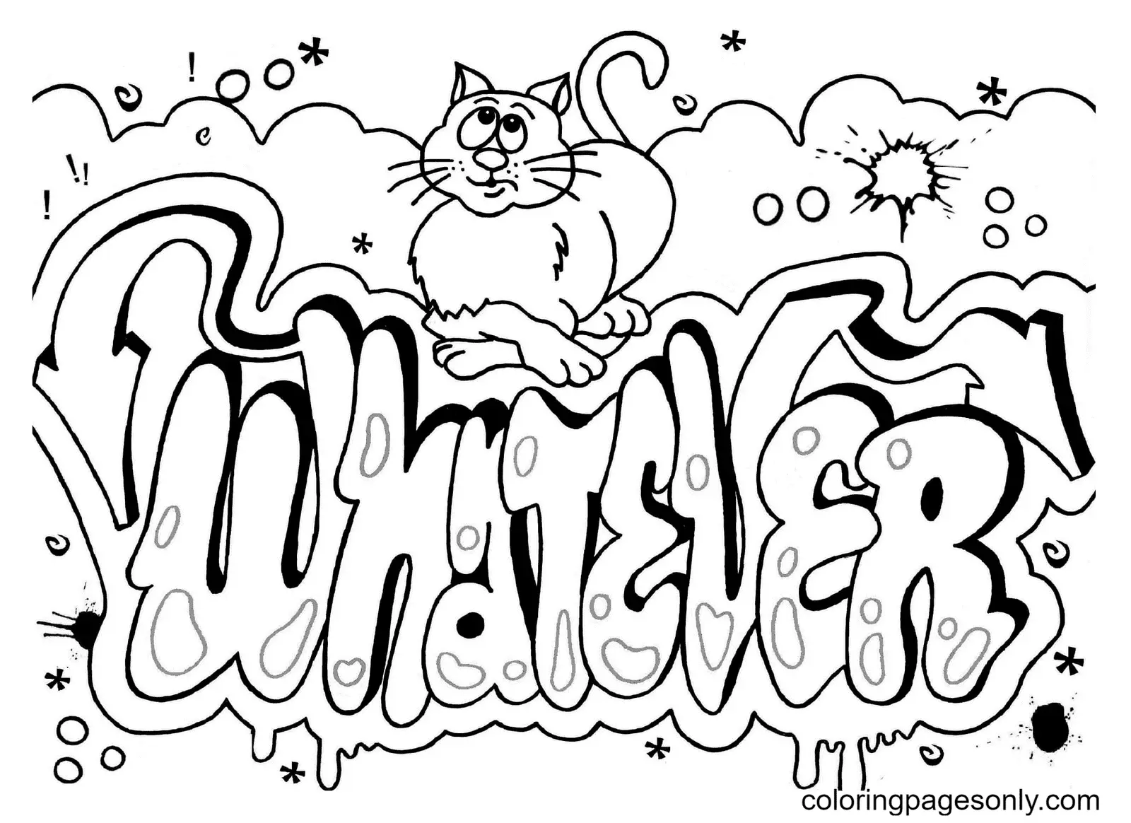 Graffiti Ausmalbilder 31