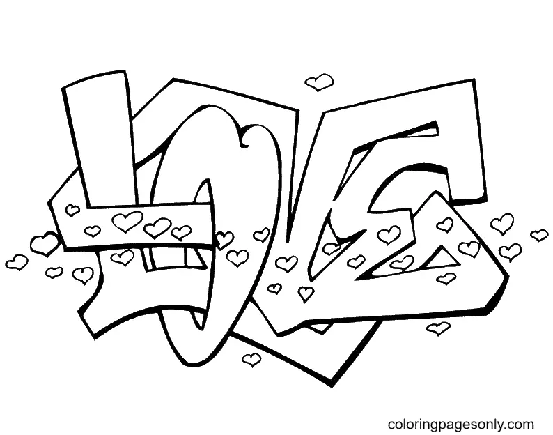 Graffiti Ausmalbilder 32
