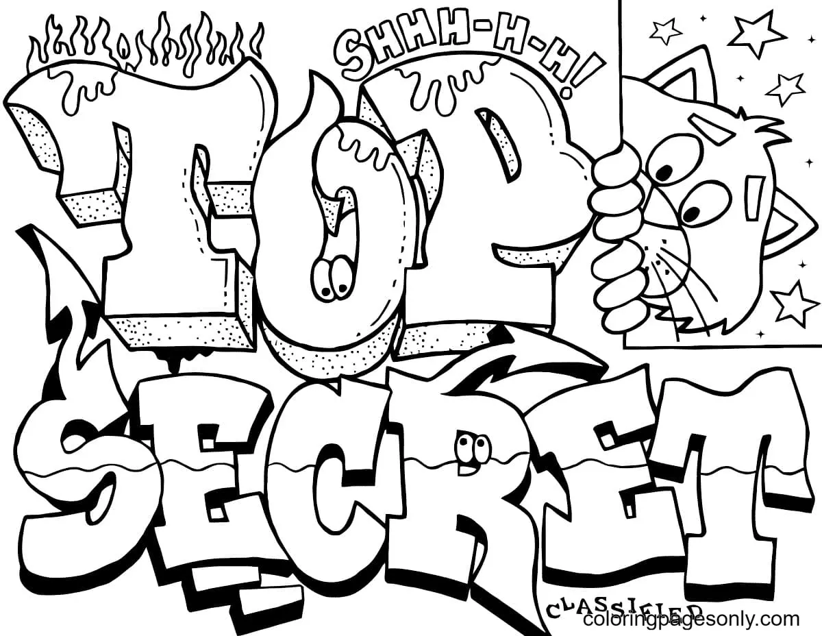Graffiti Ausmalbilder 33
