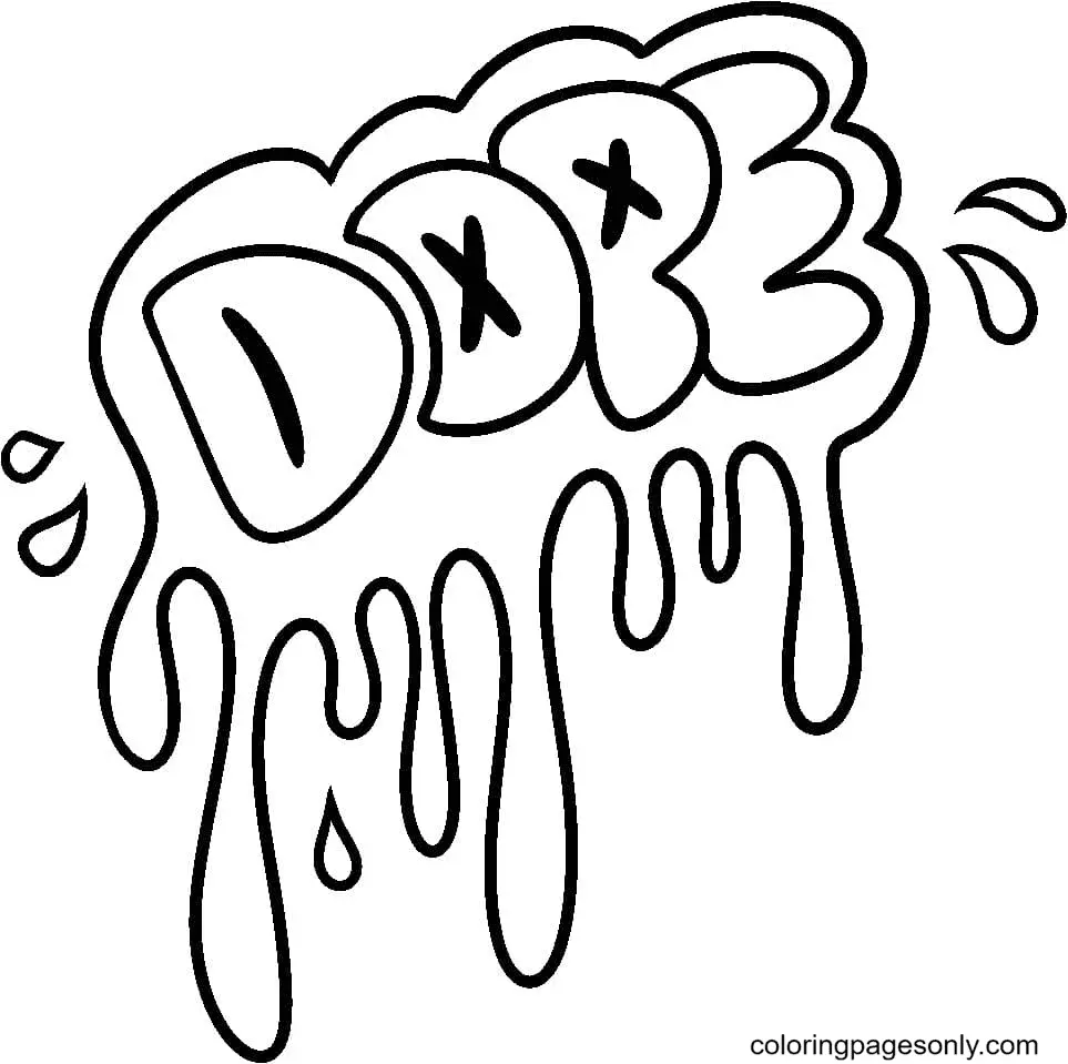 Graffiti Ausmalbilder 4