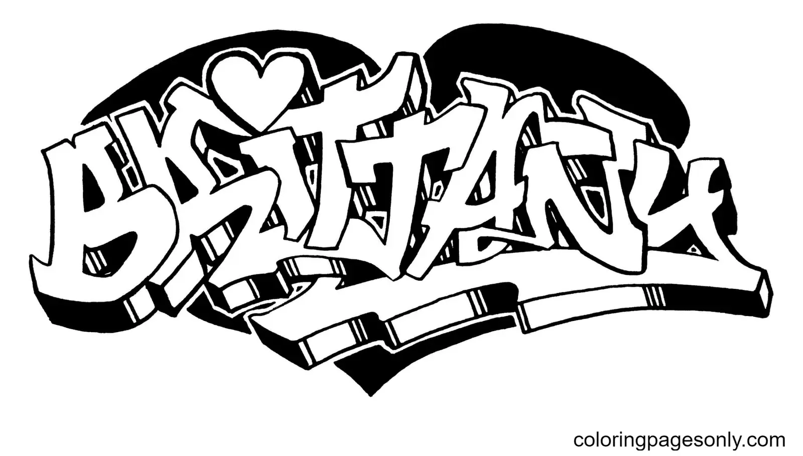 Graffiti Ausmalbilder 42