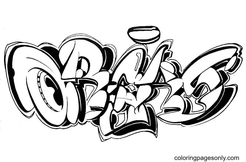 Graffiti Ausmalbilder 50