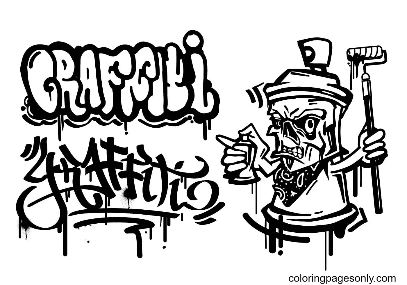 Graffiti Ausmalbilder 53